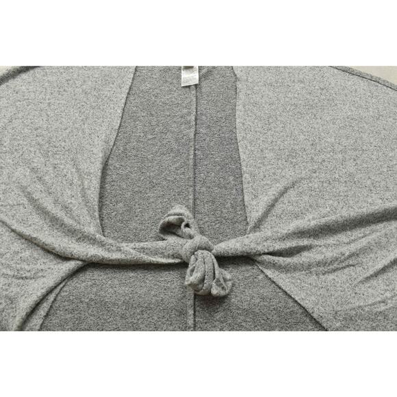 Chico's Gray Tie Front Cardigan Sweater Regular Size S Womens Rayon Blend - Picture 6 of 8